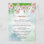 Het kleine Wildbloem is onderweg het menu Baby sho (Voorkant)