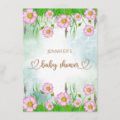 Het kleine Wildbloem is onderweg het menu Baby sho (Achterkant)