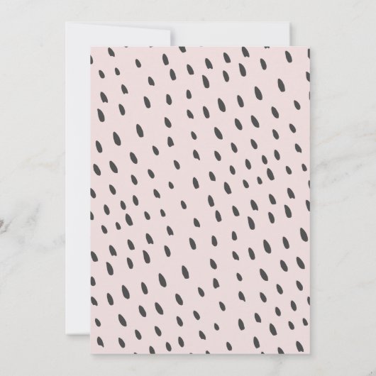 Het Kleine Witte Baby shower van de Waterverf van  Kaart (Achterkant)