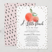 Het Kleine Witte Baby shower van de Waterverf van  Kaart (Voorkant / Achterkant)