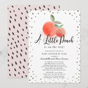 Het Kleine Witte Baby shower van de Waterverf van  Kaart