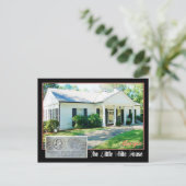 Het kleine witte huis van de FDR, Warm Springs, GA Briefkaart (Staand voorkant)