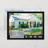 Het kleine witte huis van de FDR, Warm Springs, GA Briefkaart (Voorkant / Achterkant)