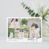 Het kleine Witte Manuscript van de Foto Collage va Bedankkaart (Staand voorkant)