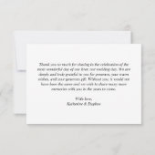 Het kleine Witte Manuscript van de Foto Collage va Bedankkaart (Achterkant)