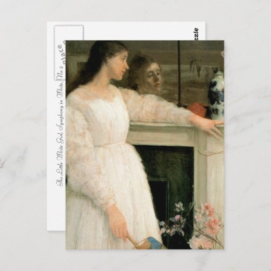 Het kleine witte meisje; Symfonie in het wit, nr.  Briefkaart (Voorkant / Achterkant)