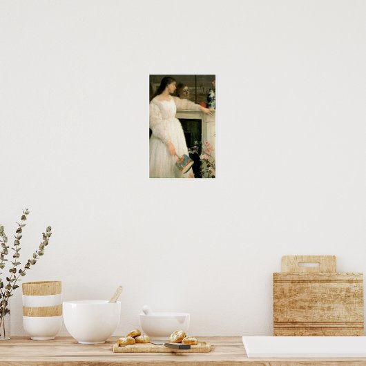 Het kleine witte meisje; Symfonie in het wit, nr. Poster (Keuken)