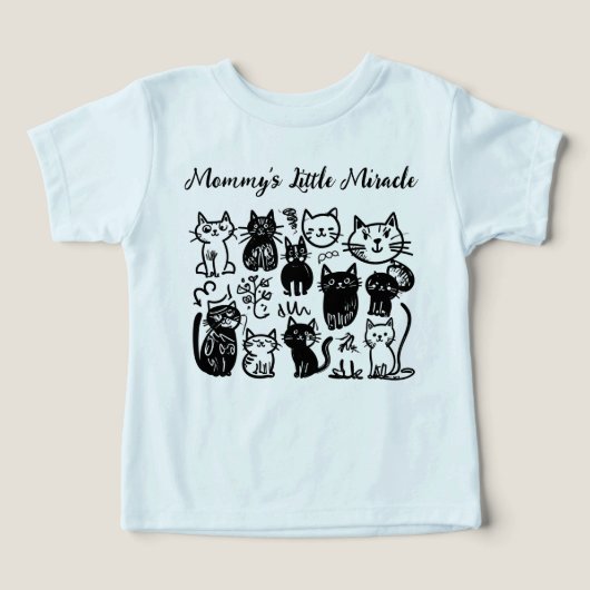 Het kleine wonder van mama | Schattige Baby T-shir (Design voorkant)