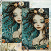 HET KLEINE ZEEMEERMIN-WEEFSELPAPIER TISSUEPAPIER