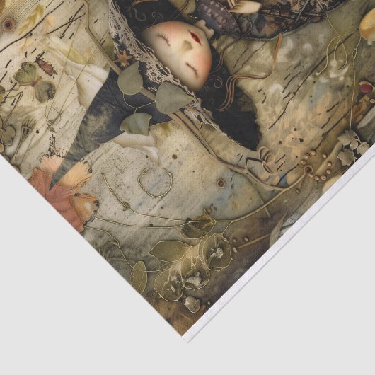 HET KLEINSTE BOS HEKS DECOUPAGE TISSUEPAPIER (Detail)