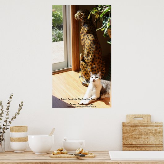 Het kleinste tijger en slechte Kat Poster (Keuken)