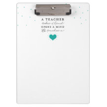 Het klembord van de leraar