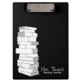 Het Klembord van de Leraar van de lezing (Zwart & (Voorkant)