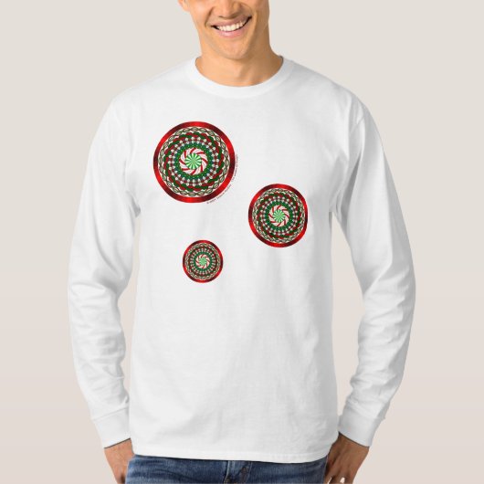 Het kleuren kerstmannenlicht shirt (Voorkant)