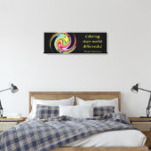 Het kleuren van hun wereld verschillend schilderdr canvas afdruk (Insitu (Slaapkamer))