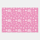 🎄 het Kleuren van Kerst 🎾 tennispatroon, douanet Inpakpapier Vel (Voorkant 3)