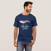 Het Kleurenblok van de Blauwe Walvis T-shirt (Voorkant volledig)