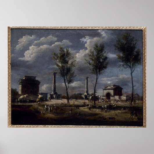 Het kleurenblok weergeven poster (Voorkant)