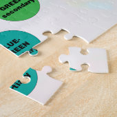 Het kleurenwielpuzzel legpuzzel (Zijkant)