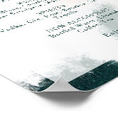 Het kleurrijke Abstracte Onderteken van het Menu v Poster (Hoek)