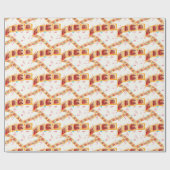 Het kleurrijke alfabet melodie cadeaupapier (Vlak)