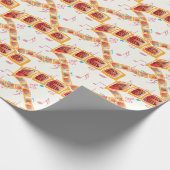 Het kleurrijke alfabet melodie cadeaupapier (Hoek)