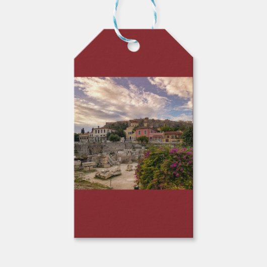 Het Kleurrijke Athene Cadeaulabel (Voorkant)