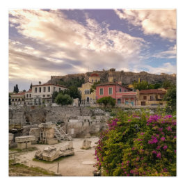 Het Kleurrijke Athene Foto Afdruk