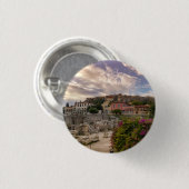 Het Kleurrijke Athene Ronde Button 3,2 Cm (Voorkant /achterkant)