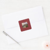 Het Kleurrijke Athene Vierkante Sticker (Envelop)