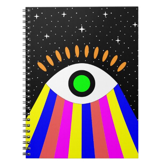 Het kleurrijke beeld van het flatontwerp van het o notitieboek (Voorkant)