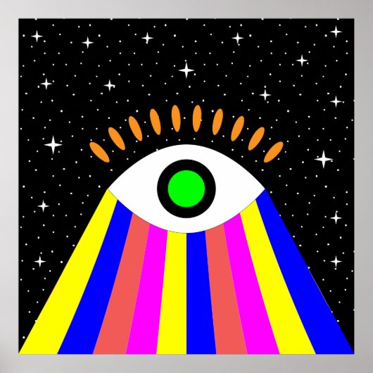 Het kleurrijke beeld van het flatontwerp van het o poster (Voorkant)