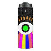 Het kleurrijke beeld van het flatontwerp van het o thermosbeker (Voorkant)