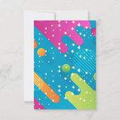 Het kleurrijke Blue Elephant Baby shower Bedankkaart (Achterkant)