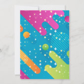 Het kleurrijke Blue Elephant Baby shower Kaart (Achterkant)