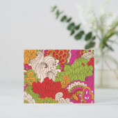 Het kleurrijke Boheemse Boho Elegante Patroon van Briefkaart (Staand voorkant)