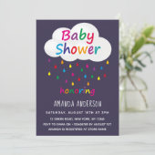 Het kleurrijke Boy Baby shower Kaart (Staand voorkant)