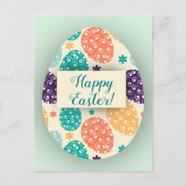 Het kleurrijke Briefkaart van het Paasei
