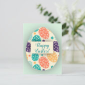 Het kleurrijke Briefkaart van het Paasei (Staand voorkant)