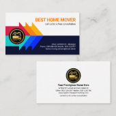 Het kleurrijke Door:sturen pijlen die Visitekaartje (Voorkant / Achterkant)