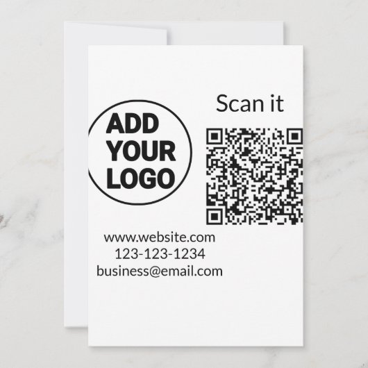 Het kleurrijke eenvoudige voeg uw afbeelding van d kaart (Voorkant)