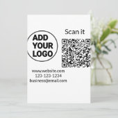 Het kleurrijke eenvoudige voeg uw afbeelding van d kaart (Staand voorkant)