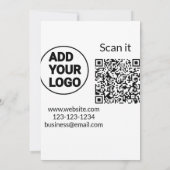 Het kleurrijke eenvoudige voeg uw afbeelding van d kaart (Achterkant)