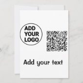 Het kleurrijke eenvoudige voeg uw afbeelding van d kaart (Voorkant)