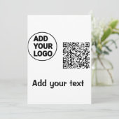 Het kleurrijke eenvoudige voeg uw afbeelding van d kaart (Staand voorkant)