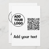 Het kleurrijke eenvoudige voeg uw afbeelding van d kaart (Voorkant / Achterkant)