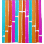 Het kleurrijke en Trillende Gestreepte Gordijn van (Voorkant)