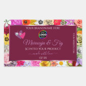 Het kleurrijke etiket van Floral Bourgogne draagt  (Voorkant)