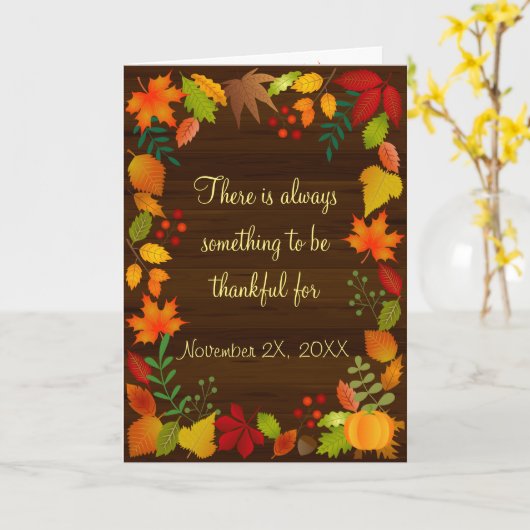 Het kleurrijke Gebladerte van de Herfst voor Kaart (Gele Bloem)