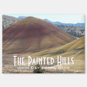 Het kleurrijke geschilderde heuvellandschap magneet (Voorkant)